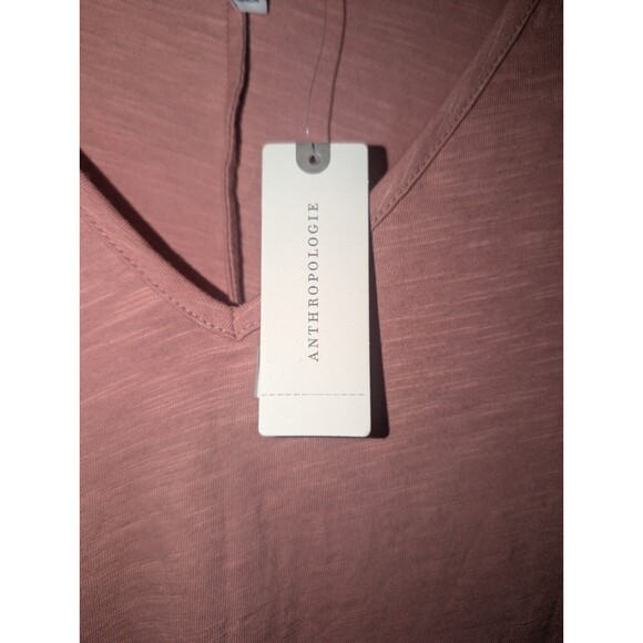 Anthropologie Women's Medium Eric + Ali Top Rose Pink Lace Flutter Sleeve NWT - Picture 3 of 11